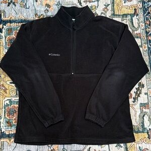 Columbia Men's Half Zip Up Black Fleece XL